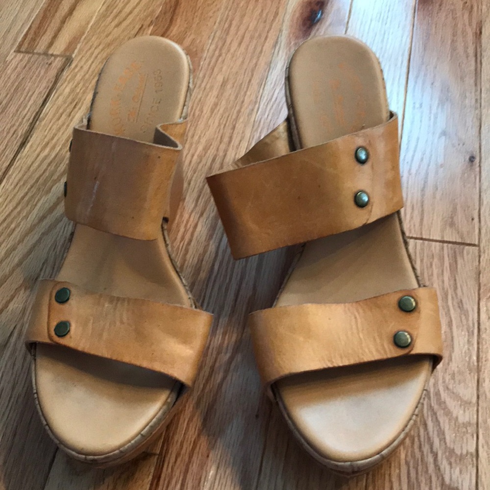 Kork ease wedges. Size 10 brown.